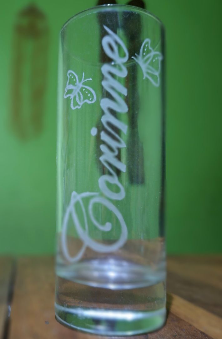 Custom Engraved Glass Drinkware Set thumbnail 2