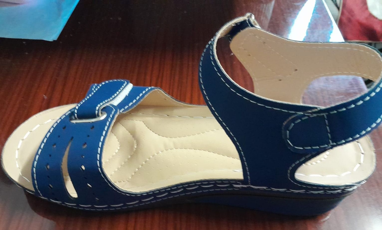 Women's Sea Blue Sandals Size 39 - Image 1 of 3