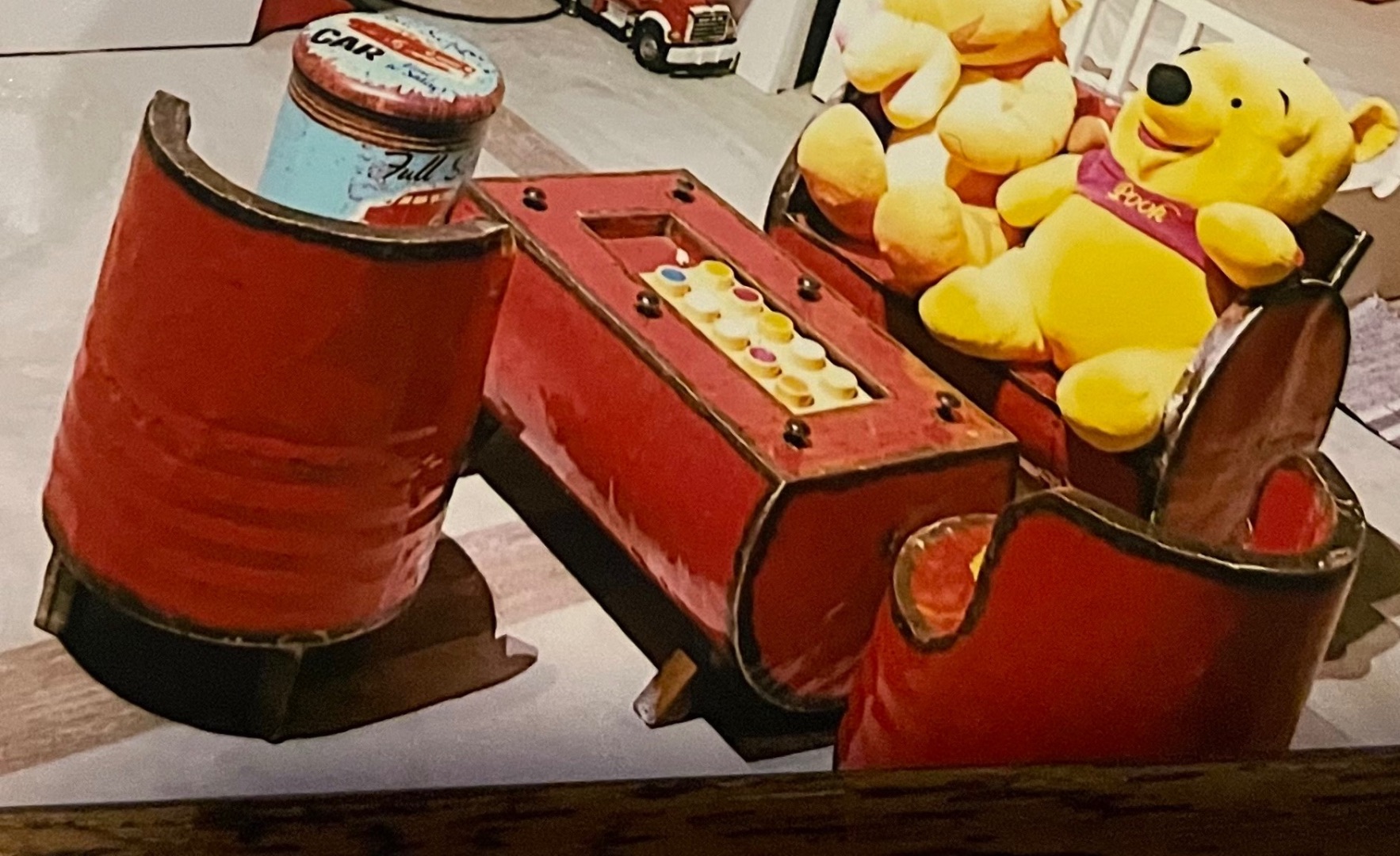 Children's Barrel Furniture Set Red thumbnail 2