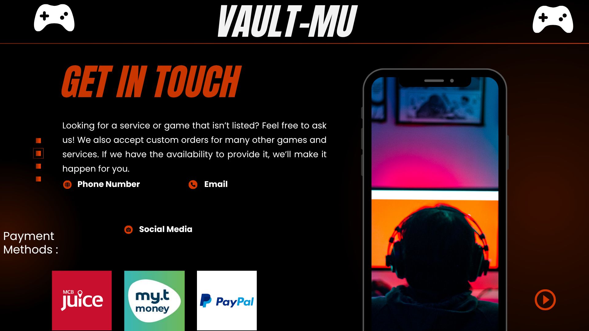 Vault Store MU - In-Game Currency & Services