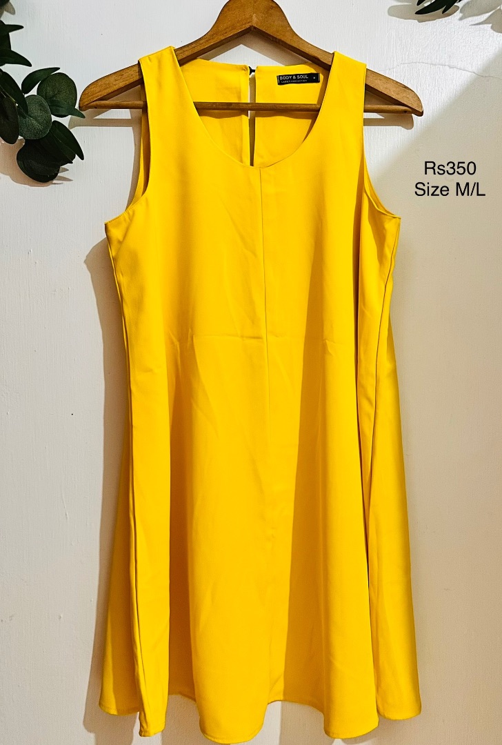 Body & Soul Yellow Dress - Image 1 of 1