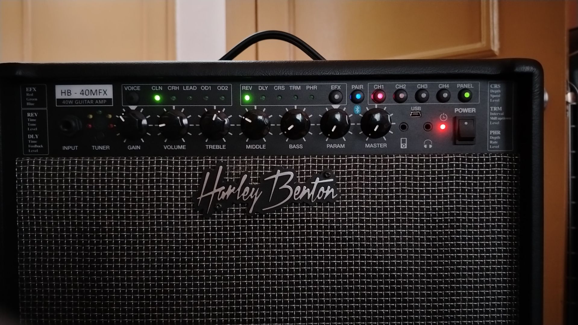 Harley Benton HB-40MFX 40W Guitar Amp Black thumbnail 5