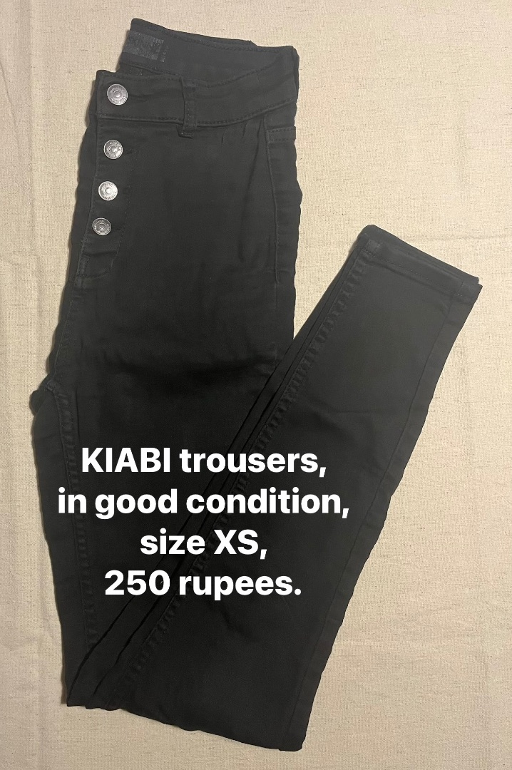 KIABI Black Trousers Size XS