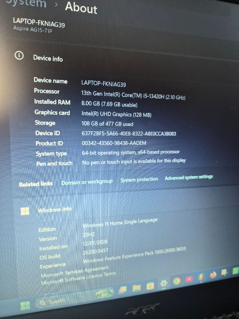 Acer Aspire Go 15 Intel Core i5 Silver thumbnail 5