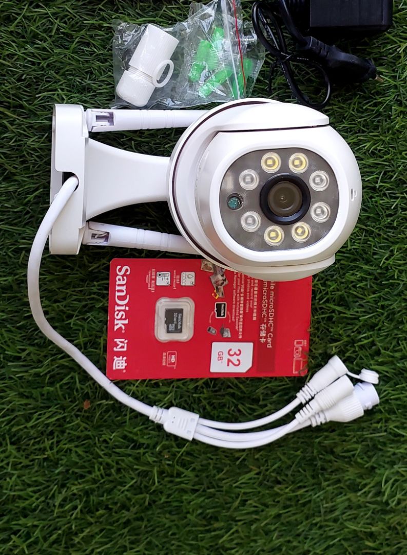 Smart Home WiFi Security Camera White thumbnail 2