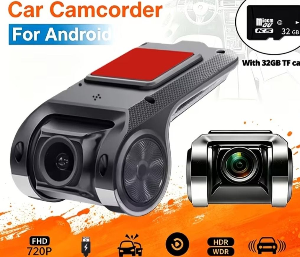 ADAS HD720 Car Camcorder For Android Black - Image 1 of 1