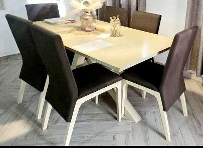 Dining Table Set with 6 Chairs - Image 1 of 1