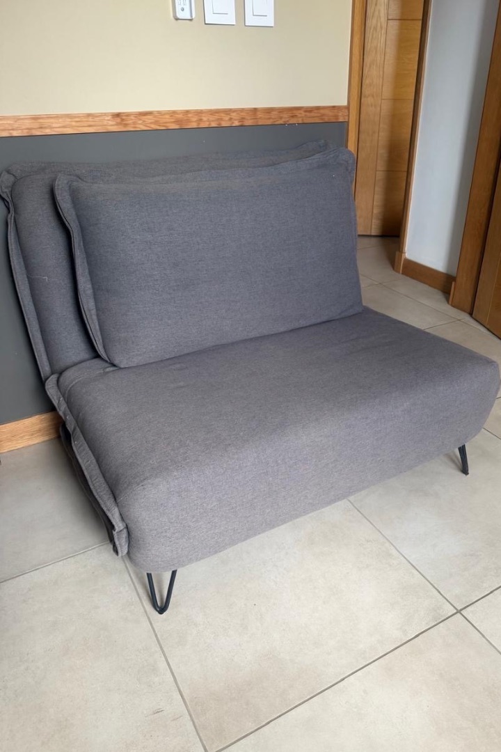 Miski 2 Seater Sofa Bed Grey 105 cm - Image 1 of 5