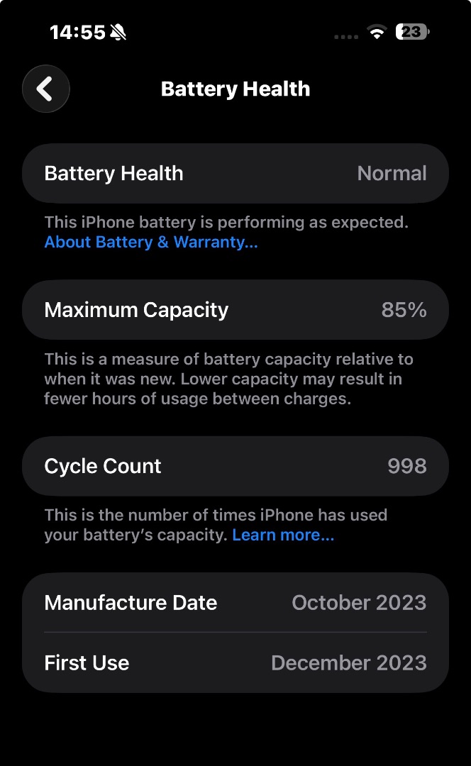 Apple iPhone 15 Pro Max 256GB Black thumbnail 3