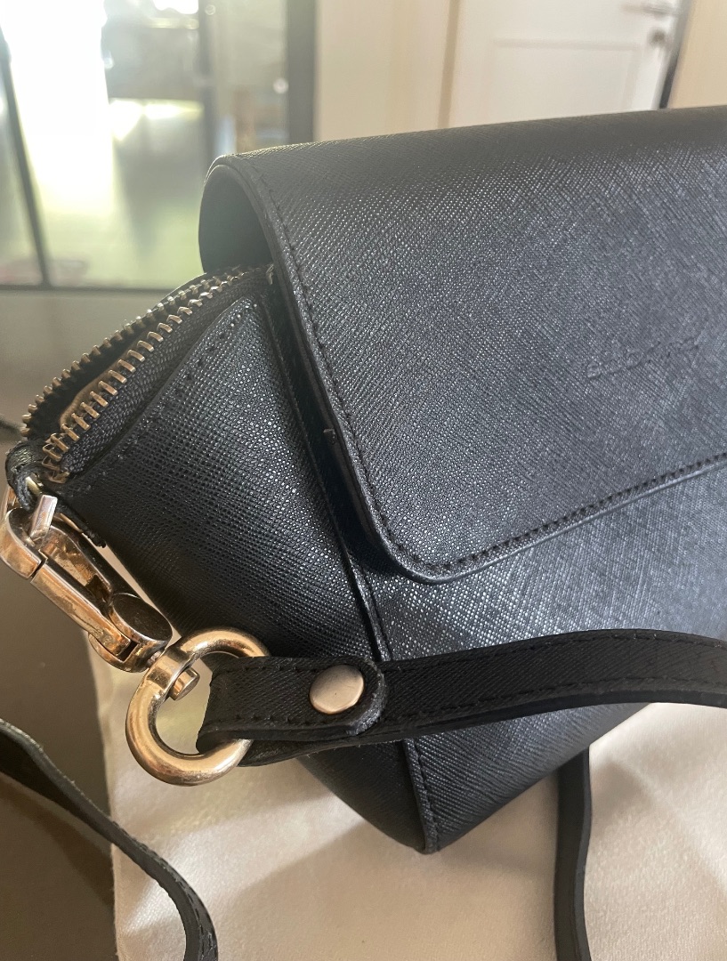 Sabrina Paris Black Leather Handbag thumbnail 4