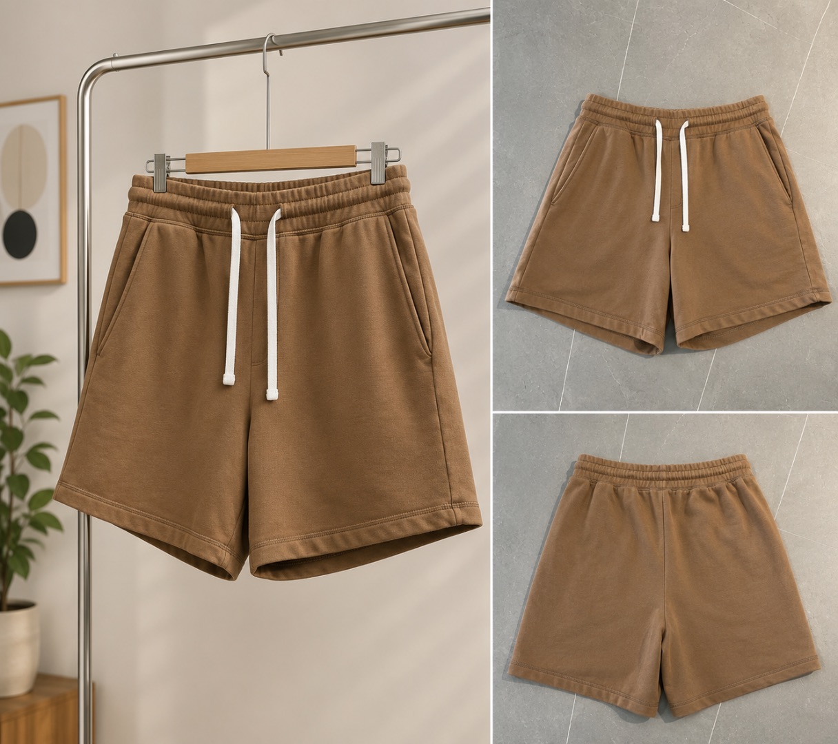 Celio 100% Cotton Brown Shorts – Size M thumbnail 2