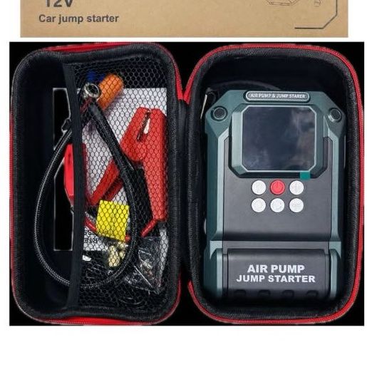 12V Car Jump Starter with Air Compressor and Power Bank