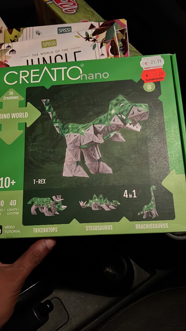 Creatoto Nano Dino World T-Rex 4-in-1 3D LED Puzzle thumbnail 2