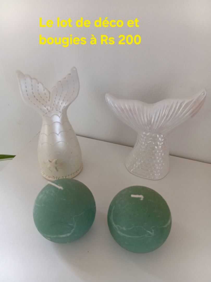 Mermaid Tails Decor and Candles Lot