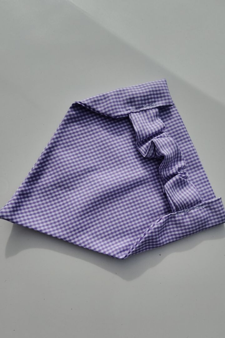 Purple Gingham Check Headband Hair Accessory thumbnail 2