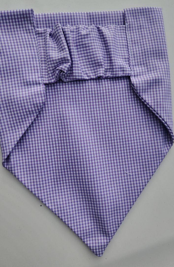 Purple Gingham Check Headband Hair Accessory thumbnail 3