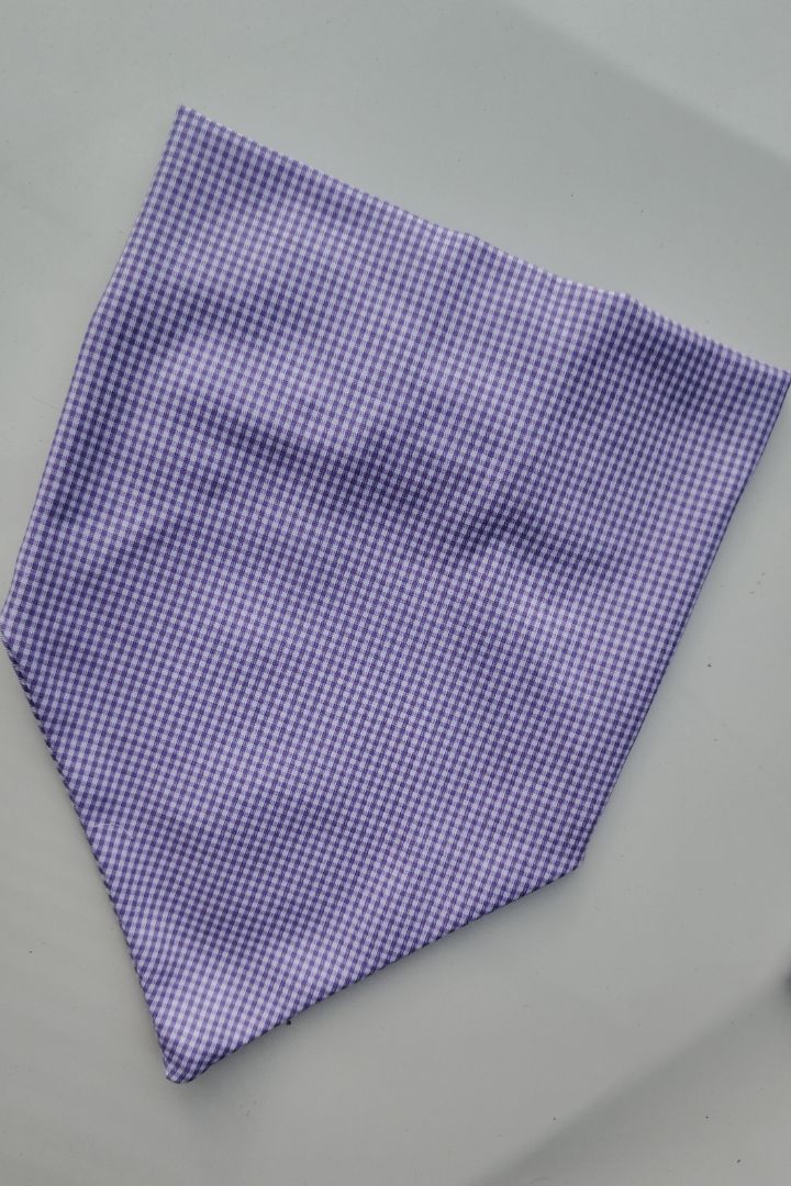 Purple Gingham Check Headband Hair Accessory thumbnail 4