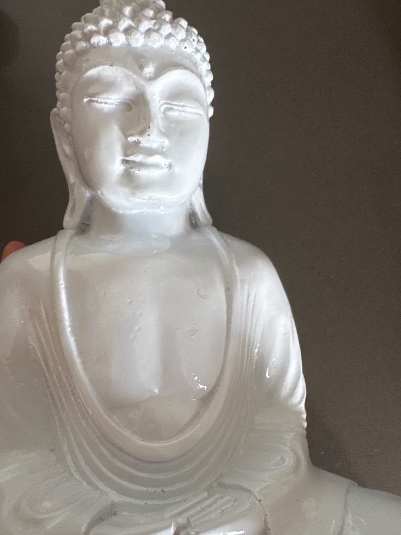 Petite Statue Bouddha Blanche thumbnail 4