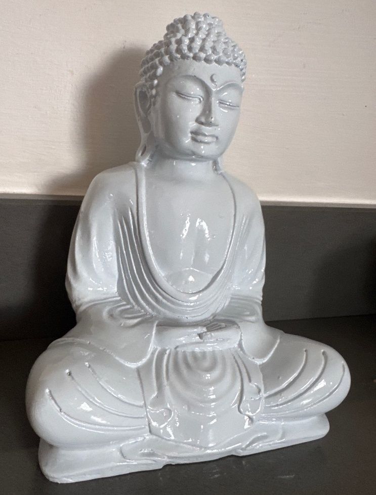Petite Statue Bouddha Blanche