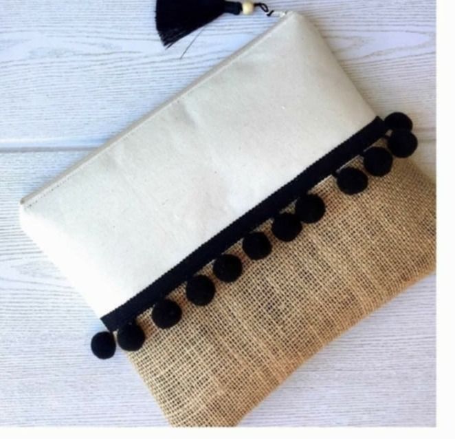 Assorted Stylish Clutch Bags with Tassels - Image 1 of 9