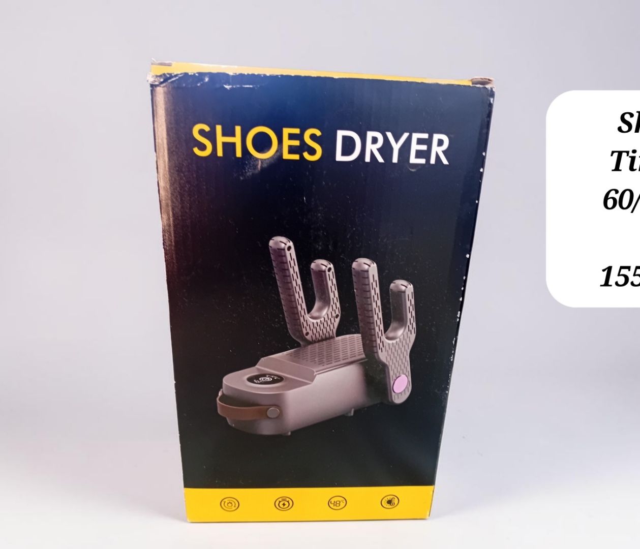Shoes Dryer Timing 60/120/180 Min Black - Image 1 of 1