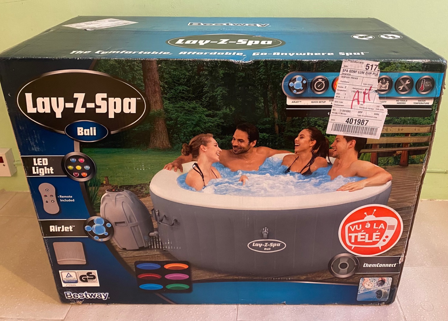 Bestway Lay-Z-Spa Bali Inflatable Hot Tub