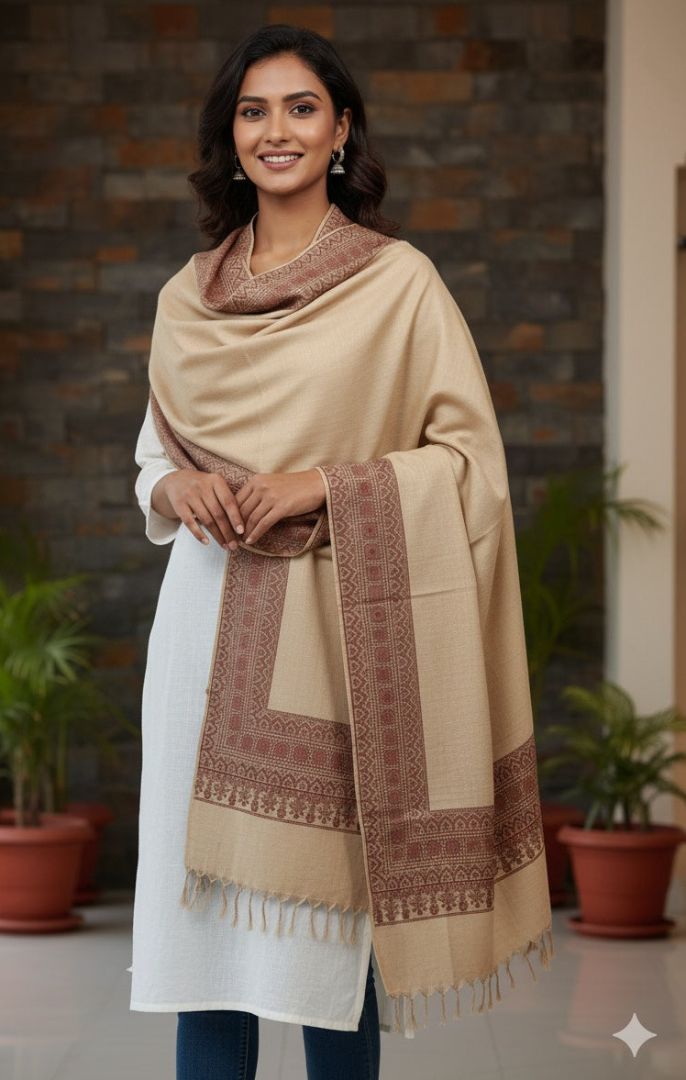 Premium Handloom Women Shawl - Image 1 of 5