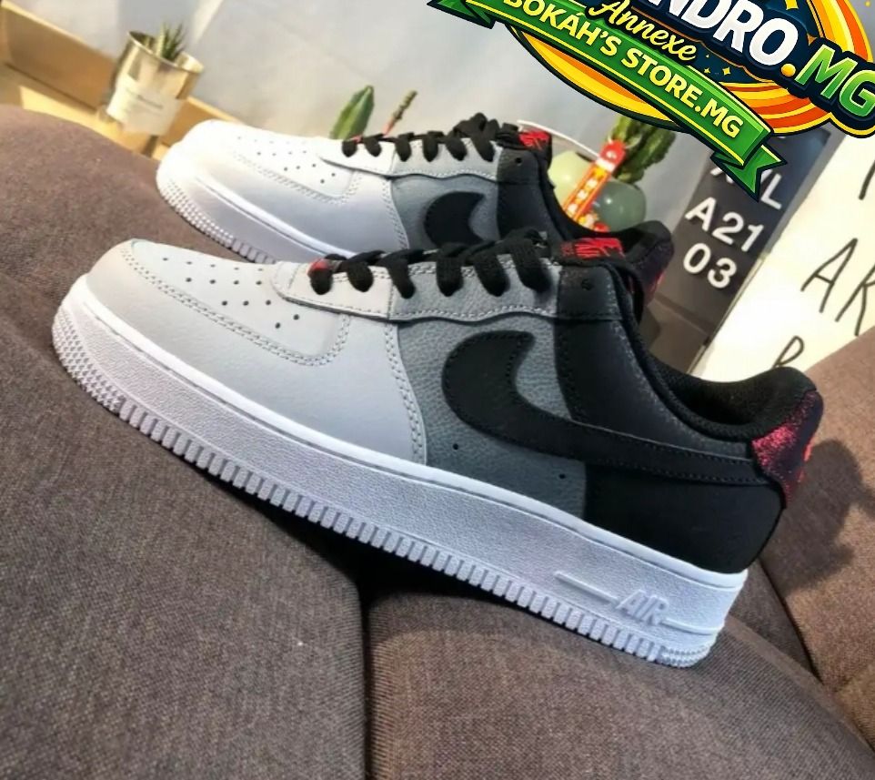 Nike Air Force One Sneakers Grey Black Size 36-44 - Image 1 of 3