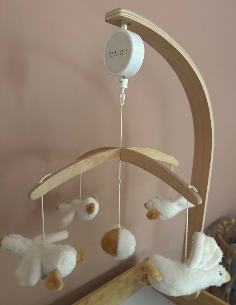 Little Dutch Musical Mobile - White & Wood - Image 1 of 6