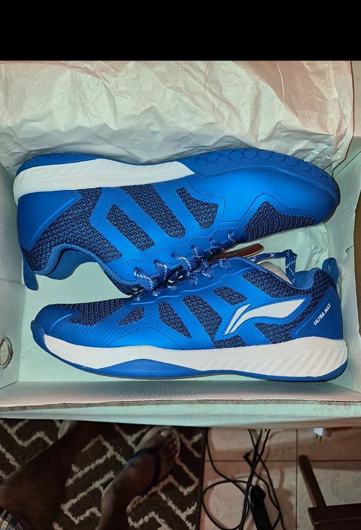 LI-NING Ultra Max Badminton Shoes Blue Size 44 - Image 1 of 4