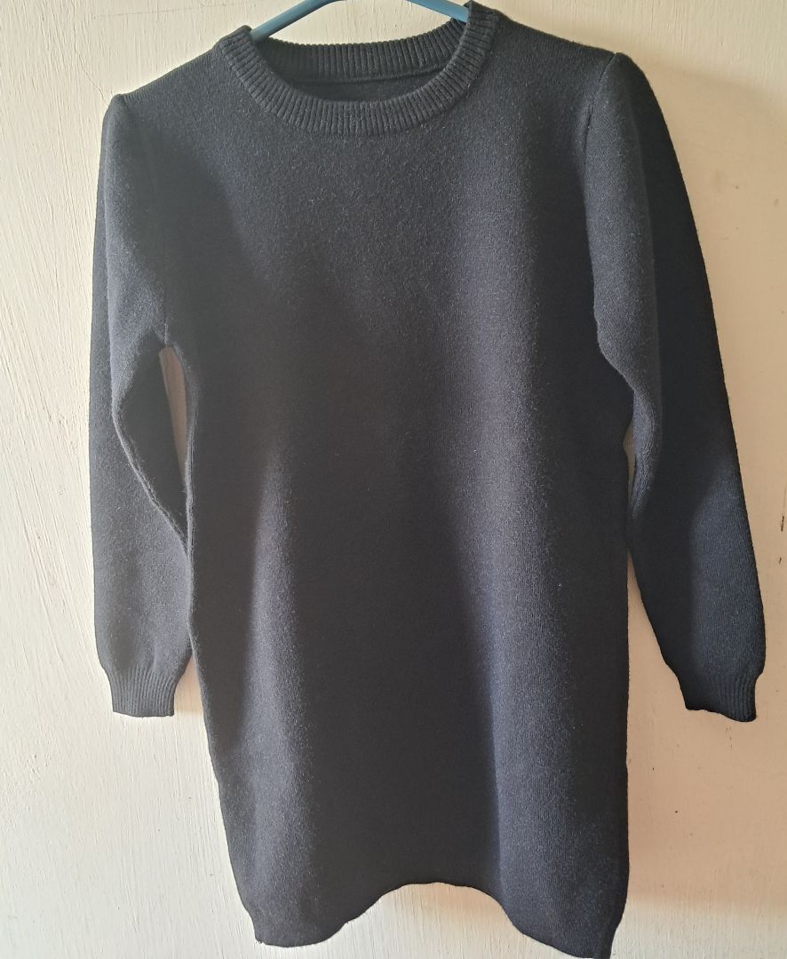 Women's Black Long Sleeve Knit Sweater - Image 1 of 1
