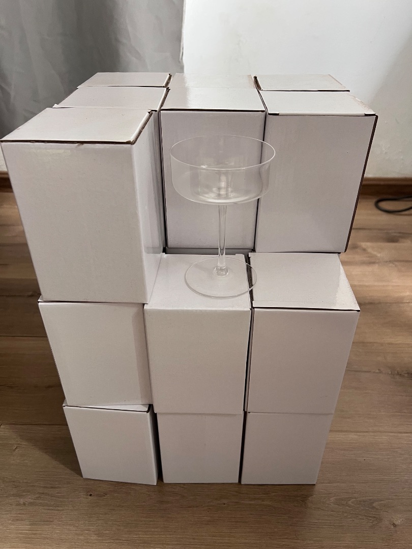 Cocktail Glass Lot Set of 26 Clear thumbnail 2