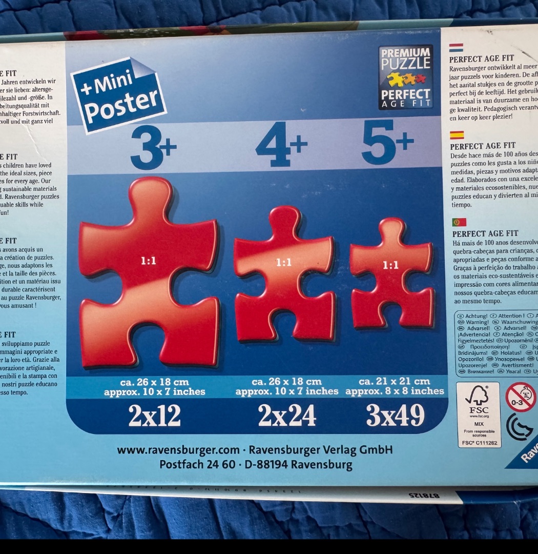 Ravensburger Loup 3x49 Puzzle thumbnail 4