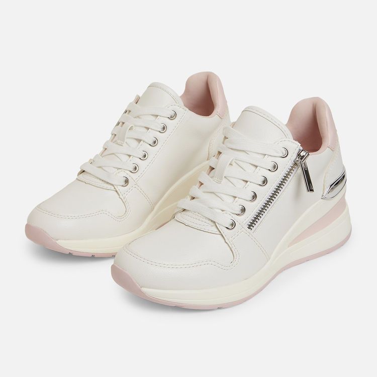 ALDO Adwiwiah White Pink Sneakers Size 41 thumbnail 4