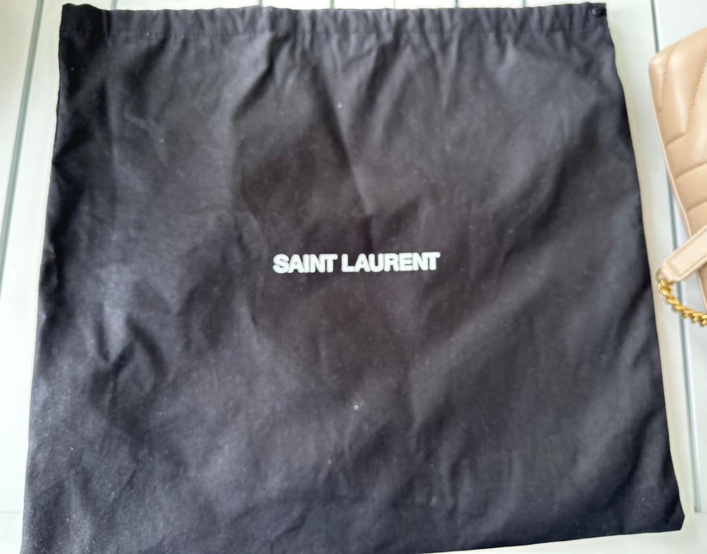 Saint Laurent Toy Loulou Shoulder Bag Beige