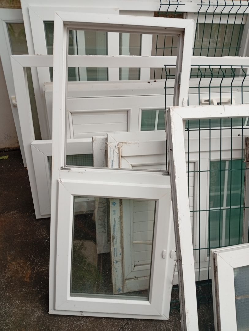 White PVC Window Frames Assorted Lot