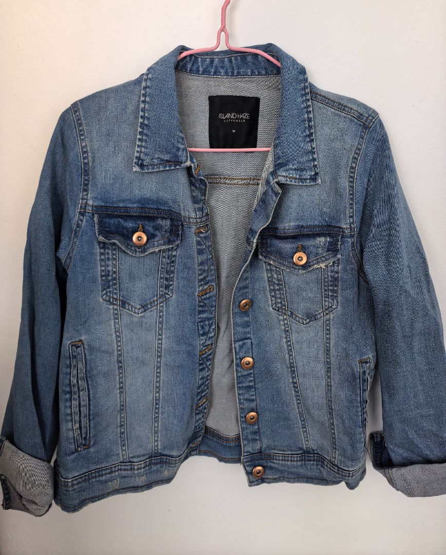 Island Haze Denim Jacket Blue Size M