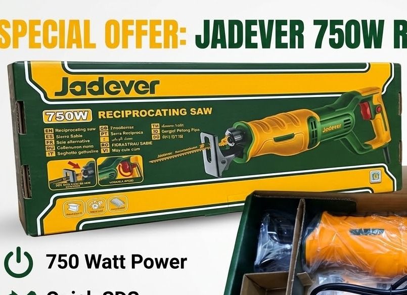 Jadever 750W Reciprocating Saw Yellow