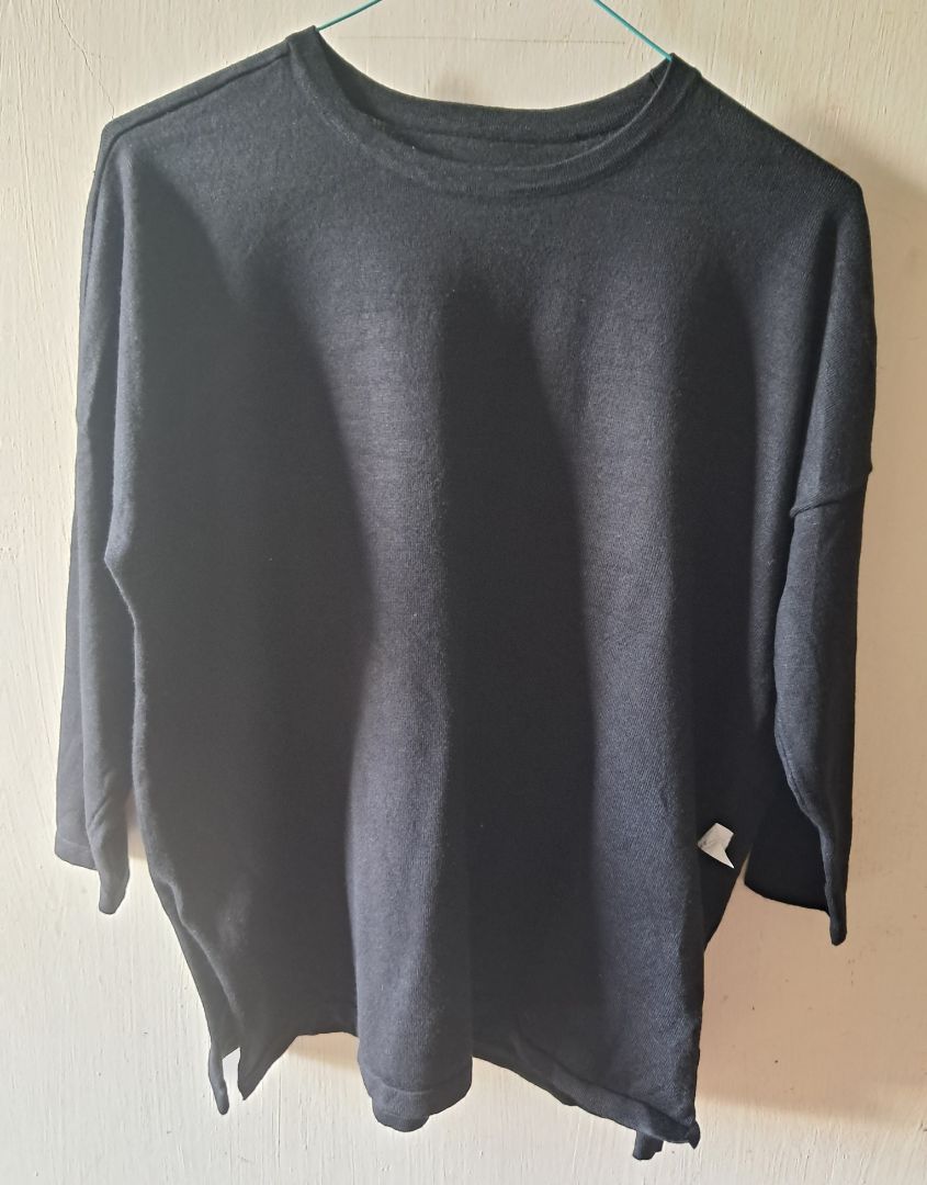 Black Long Sleeve Knit Top - Image 1 of 1