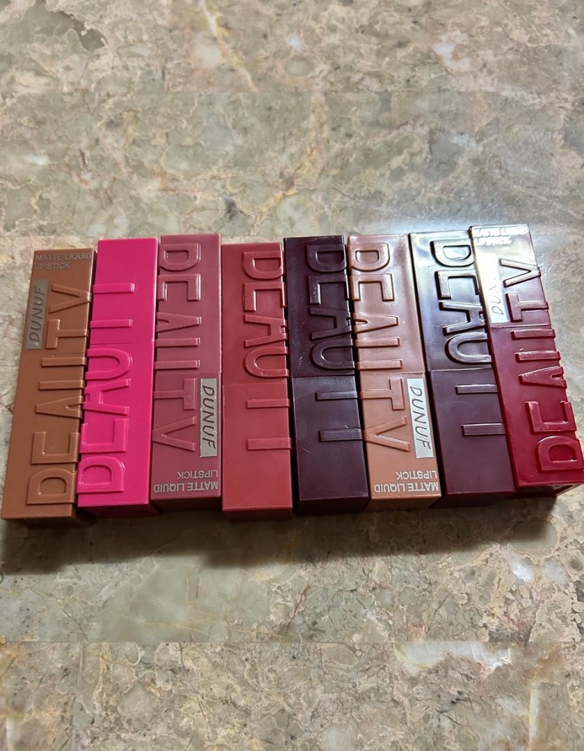 DUNUF Matte Liquid Lipstick Set of 8 - Image 1 of 1