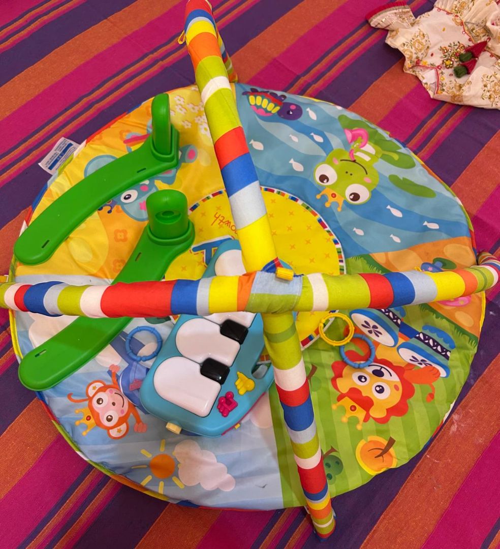 Baby Musical Play Gym Mat Multicolor thumbnail 2