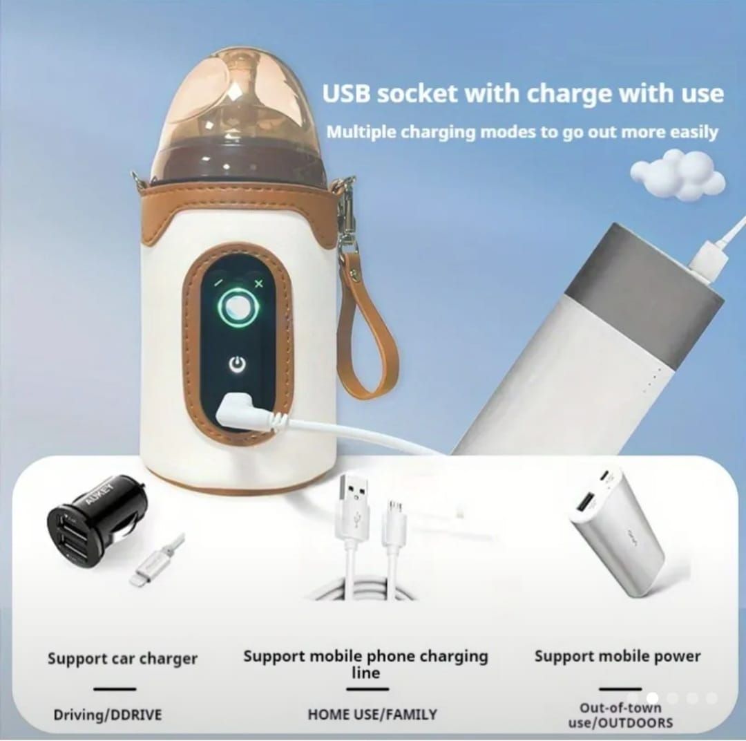 Portable USB Baby Milk Bottle Warmer Insulation Sleeve thumbnail 6