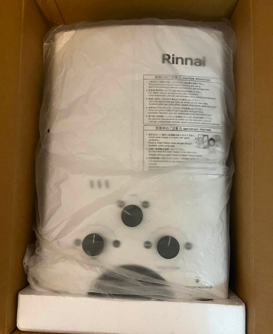 Rinnai 5L Gas Water Heater White