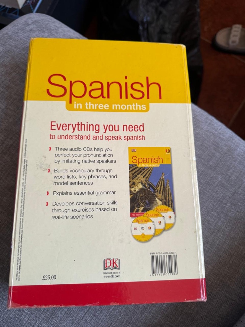 Spanish in Three Months DK Hugo Book with 3 Audio CDs thumbnail 2