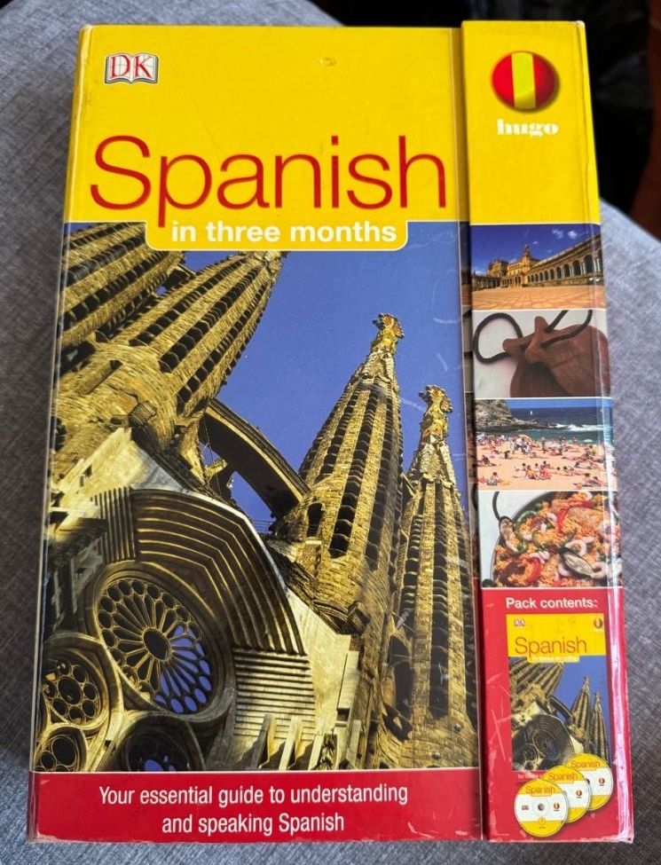 Spanish in Three Months DK Hugo Book with 3 Audio CDs