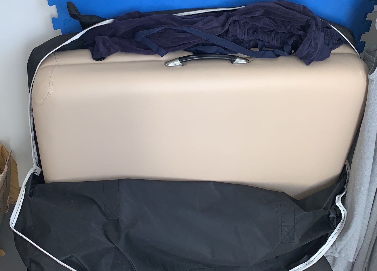 Confy Care Portable Massage Table Beige with Accessories - Image 1 of 4