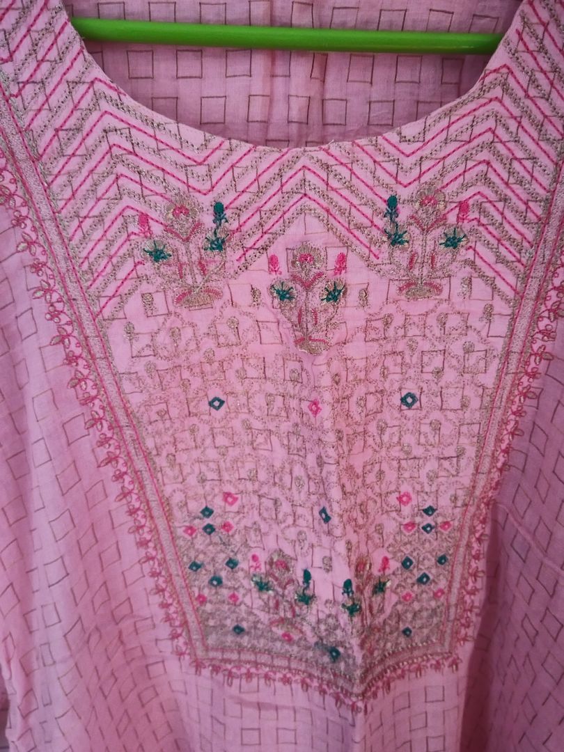 Pink Embroidered Kurti thumbnail 2