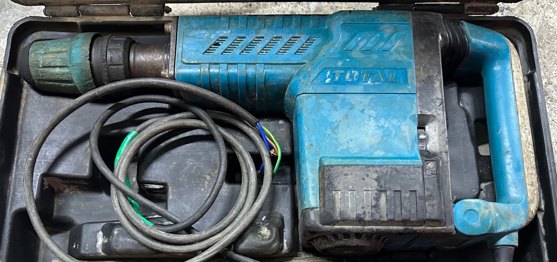 Marteau Demolition TOTAL 1500W Bleu thumbnail 2