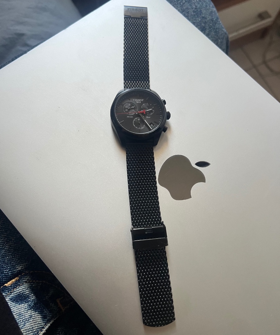 Tissot 1853 PR100 Black Chronograph Watch thumbnail 3