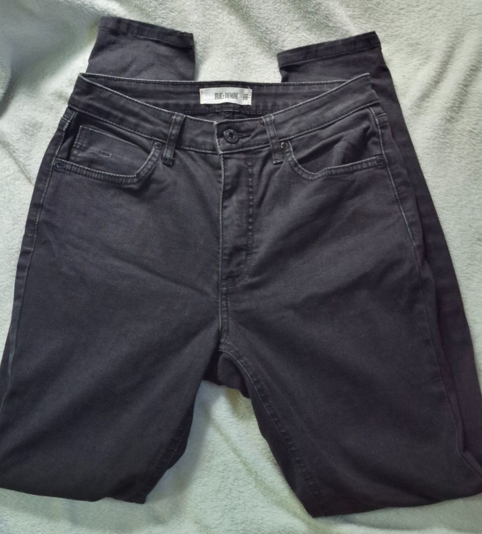 RE:DENIM Black Jeans Size 10